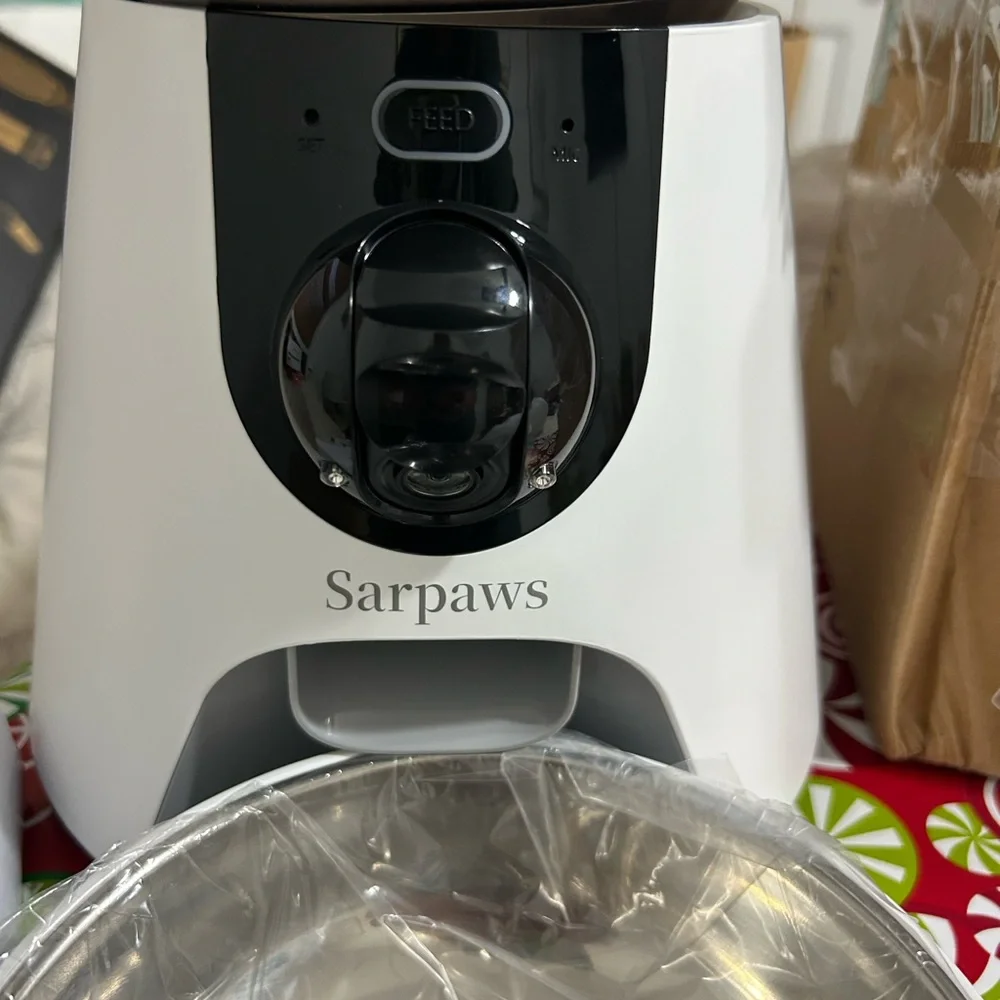 Sarpaws Automatic Pet Feeder with Stainless Steel Bowl